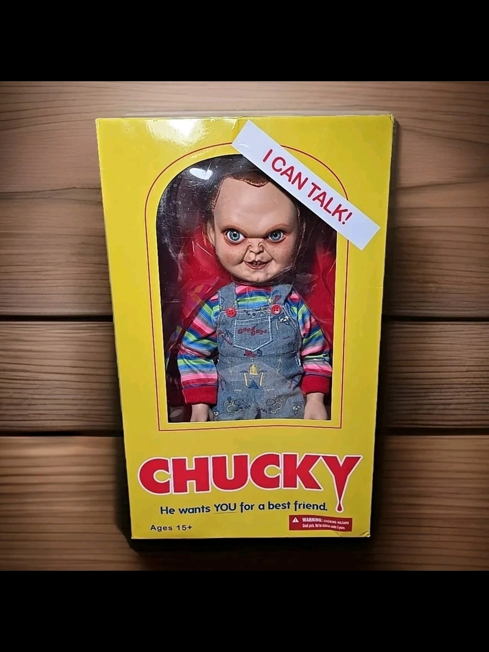 Mezco Toyz 15" Childs Play 2 Talking Sneering Good Guys Chucky Doll in Box